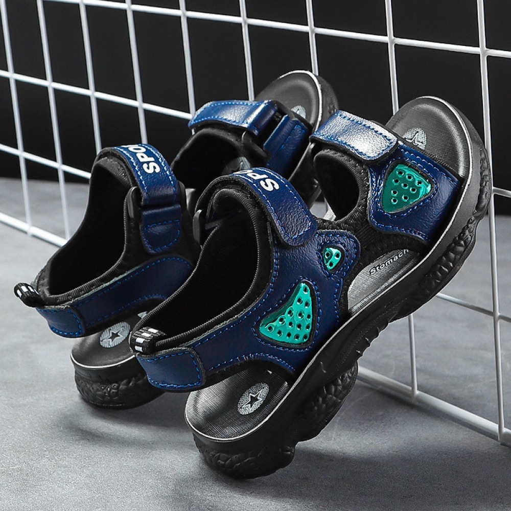 Summer New Children's Leather Shoes Students Big Size Beach Shoes